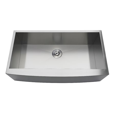 Gourmetier GKUSF36209 Undermount Stainless Steel Single Farmhouse Kitchen Sink,  GKUSF36209